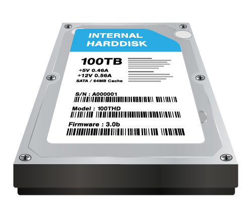 future hard disk technology 2030 100tb 100 terabytes